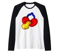 Pacifier Baby Binky Soother Teether Num Raglan Baseball Tee