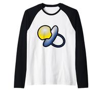 Pacifier Baby Binky Soother Teether Num Raglan Baseball Tee