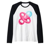 Pacifier Baby Binky Soother Teether Num Raglan Baseball Tee
