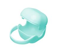 Pacifier Case, Portable Travel Storage Box Case, 3.74x2.44x2.36 inches Bpa Pacifier Holder with Secure Snap Closure, Compact Dustproof Soother Container for Babies