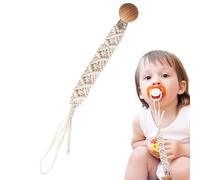 Pacifier Clip - Flexible Cotton Pacifier Holder - Flexible Clips for Boys, Girls, Toddler Cotton Rope, for Kids & Milk Bottle Attachment