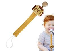 Pacifier Clip Holder | Toddler Teething Rings Strap Clip | Animal Shape Baby Pacifier with Teether Strap, Nipple Holder, Anti-Lost for, Boys, Girls,
