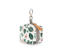 Pacifier Holder Case - 6.5 x 6.3 x 6.3 cm PU Pouch + Clip Stylish Storage