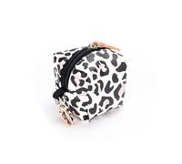Pacifier Holder Case - 6.5 x 6.3 x 6.3 cm PU Pouch + Clip Stylish Storage Container | Holds 2 Dummies | For Diaper Bag, Travel, Room, Home, Uti