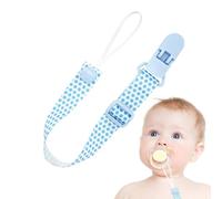 Pacifier Holder Clip - Anti Drop Chain Teething Strap Leash Safety Buckle | Polyester Adjustable Anti Loss Cartoon Animal Design Pink Elephant Panda Deer Cloud Bee Jellyfish Comfort Access