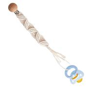 Pacifier Holder Clip,Boho Handmade Paci Clips | Flexible Clips for Boys, Girls, Toddler Cotton Rope, for Kids & Milk Bottle Attachment