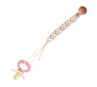 Pacifier Holder Clip,Boho Paci Clip - Flexible Clips for Boys, Girls, Toddler Cotton Rope, for Kids & Milk Bottle Attachment