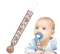 Pacifier Lanyard, Teether Soothing Toy, Teething Pacifier Holder, Embroidering Strap for Toys Teethers for 0-3 Years Old