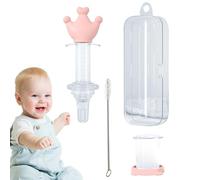 Pacifier Medicine Dispenser, Cute Baby Feeder Dispenser, Dropper Syringe, Medicine Pacifier, Baby Feeding Utensils for Feeding Medicine Water Juice Bexdug