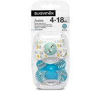 Pacifier Suavinex Fusion Silicone Physiological Teat 4-18 M 2 pcs