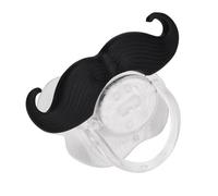 Pacifiers, Newborn Pacifiers Bibs Pacifiers 0-6 Months Silicone Pacifier Mini Portable Cute Beard Pacifier Pacifier Weaning Kit with Funny Beard Design for Child Kids Teeth Gift (11 Curly Beard)
