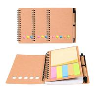 PACIOCEAN Employee Appreciation Gifts 4 Pcs Inspirational Thank You Gift Set with Kraft Notebook, Pen and Sticky Notes for Colleagues, Bosses, Coworkers