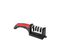 Pack 0F 2 Professional 4 Stage Manual Sharpener for Kitchen Knives - Ceramic Stone, PowerGrip Suction, Tungsten Carbide Plates, Diamond rods, Safely Sharpens, World's Best, Scissors Sharpener