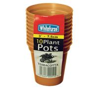 Pack 10 7.5cm (3inch) Grow T Plant Pots
