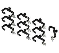 Pack 10 Lighting G Clamp Black Suitable For 50mm Bars, Supplied with Wing Nut