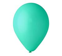 Pack 100 balloons in natural latex Premium Quality G120 (Ø 33cm / 13"), turquoise green