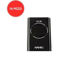 Pack 16 Pieces Transmitter 868 MHz Long Range XT4 868 SLH LR Black FAAC 7870101