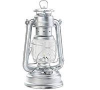 PACK 2 10' SILVER HURRICANE STORM LANTERN - TRADITIONAL - FUELED BY SMOKELESS PARAFFIN OIL, KEROSENE OR OIL LAMP