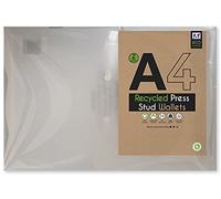 Pack 2 Eco A4 Carry Folders Press Stud Document Wallets Office 100% Recycled