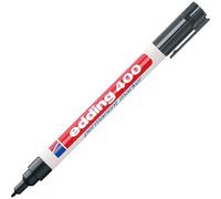 edding 400 permanent marker - black - 1 pen - fine round nib 1 mm - waterproof, quick-drying, smear-proof pens - for cardboard, plastic, wood, metal, glass and fabric