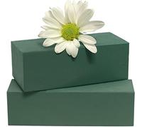 Pack 2 Floral Foam Blocks Wet Brick 23x11x7cm | Unlock Endless Floral Possibilities with Premium Florist Foam Blocks | Weddings, Funerals, Indoor & Outdoor Display | Ideal Flower Foam Block.