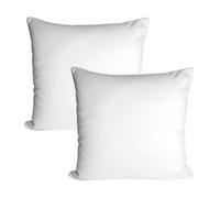 Pack 2 Hollowfibre Cushion Inner Insert Pads - Soft Hypoallergenic Bounce Back Scatter Decorative Square Sofa Couch Cushions Pillow - 22" x 22" (55 x 55cm)