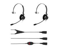 Pack 2 Jabra BIZ 2300 Mono QD Headset + Training Cable with Mute Button Fully adjustable mono headset with superior sound for intensive use, paired