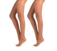 PACK 2 PAIRS SHEER TIGHTS | TRANSPARENT TIGHTS | 20 DEN | BLU, BLACK, NATURAL | S, M, L, XL, XXL | ITALIAN HOSIERY | (S, 2 PAIRS - NATURAL TANE)