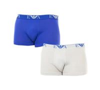Pack-2 Retro Elastic Cotton Boxers - male - Emporio Armani - Underpants - Multicolor - S - Underwear S