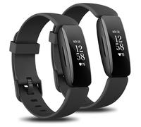Pack 2 Soft Silicone Sport Straps Compatible with Fitbit Inspire 2 for Women Men - Replacement Band [NOT for Inspire HR]