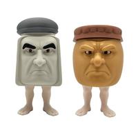 Pack 2 XL Brainrot Italian Memes Figures - Garam Mararam and Madu Dung Dung - Salt and Honey with Human Legs and Angry Faces - Collection of the Brain rot Italian Memes - Tung Tung Tung Saur
