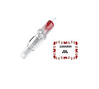 Pack 20pcs Disposable Sterile Tattoo Cartridge Needles Rotary Pen Round Liner Shader Semi-Permanent Eyebrow Lip Makeup Suitable Dragonhawk MAST Cheyenne 0,30mm Diameter Taper 5mm (EX-1005RM)