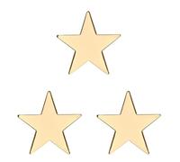 Pack 3PCS 25mm Golden Color Star Pin Jewelry Star Badge Gold Color Star Lapel Pins Brooches Badges