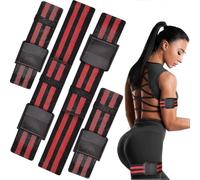 Pack 4 Blood Flow Restriction Bands for Legs, Arms, Glutes Occlusion Training bfr bands for Women help gain Muscle Building for Exercising your Thigh