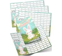 Pack 4 Name the Bunny Fundraising Scratch Card A4 Size - 100 Names - Double Sided 330gsm Card