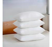 Pack 4 Pillow Hollowfibre Hotel Quality Ultra Bounce Back Bed Pillows - Anti Allergy Soft Support Comfortable Orthopedic Extra Filled Pillows for Back Neck & Side Sleepers - Size 50 x 75 cm