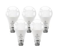 Pack-5, Led A55 B22 Base 5W (50W Equivalent) Bulb 55mm Diameter Non-Dimmable Cool White 6400K 550 Lumens Energy Saving Bulb