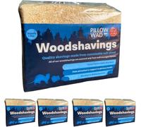 Pack 5 Pillow Wad Wood Shavings 7.5kg Kiln Dried | Dust Extracted Small Animal Bedding Premium Quality | Soft & Absorbent Pet Bedding for Rabbits, Guinea Pig, Hamster, Sawdust & Other Small Pets.