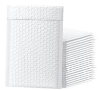 Pack 50 Padded Envelopes,Bubble Envelopes Purple/Colourful Packing Bags Self-Sealing Filled Envelope Shipping Packaging Anti-Fall Protection Bubble Mailers (50 pcs White,11 * 15cm)
