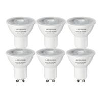Pack-6, Gu10 Led Cool White 6400K 7W (70W Spotlight Bulb Equivalent) 700Lumens Energy Saving Non-Dimmable Bulbs Energy Class A+