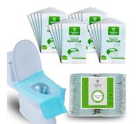 Pack 60 X-Large Disposable Toilet Seat Covers PE Material | Travel Toilet Seat Covers for Adults and Potty Training, Premium Toilet Seat Liners for Public Restrooms