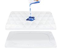 Pack and Play Mattress Pad Sheets Cover Waterproof, Soft Quilted Pack and Play Protector, 27" X 39" Fit Graco Pamo Babe Pack and Play Mattress Pad, Baby Portable Mini Cribs and Foldable Mattresses Pad