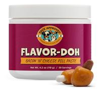 Pack Approved Flavor-Doh Flavored Pill Wrap for Dogs, Great for Hiding Capsules and Creating Treats - Easy to Use Treat Paste for Pet Medicines Bacon &
