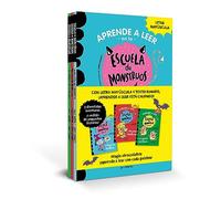 Pack Aprender a leer en la Escuela de Monstruos (Libros 1-3): En letra MAYÚSCULA para aprender a leer (Libros para niños a partir de 5 años) (Montena)