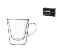 Pack Bormioli 2 coffee cups without saucer in borosilicate duos