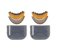 Pack Crescent-Shaped Lymphatic Facial Brush Skin-Friendly Dense Bristles Ergonomic Handle for Drainage Massage Face Jaw Line Shaping Product Blending