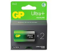 Pack De 2 Piles GP Batteries Ultra Plus Alcaline D - LR20 - G-Tech - Carton FSC