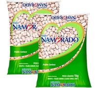 Pack Feijão Carioca Namorado 2x1Kg- Pinto Beans - Camil., 2.00 kg (Pack of 1)