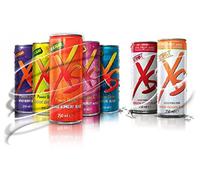Pack Flavours Drink Energy XS Power Drink - 12 Cans of 7 Flavours. A Distinctive Taste and Refreshing. Zero Sugars, only 10 Calories per tin. Many B Vitamins Help Reduce Tiredness and Depletion.