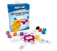 Pack & Go Mexican Train Dominoes from Spin Master Games Portable Dominoes Set Kids Games Classic Board Games for Adults and Kids Ages 8 and Up
